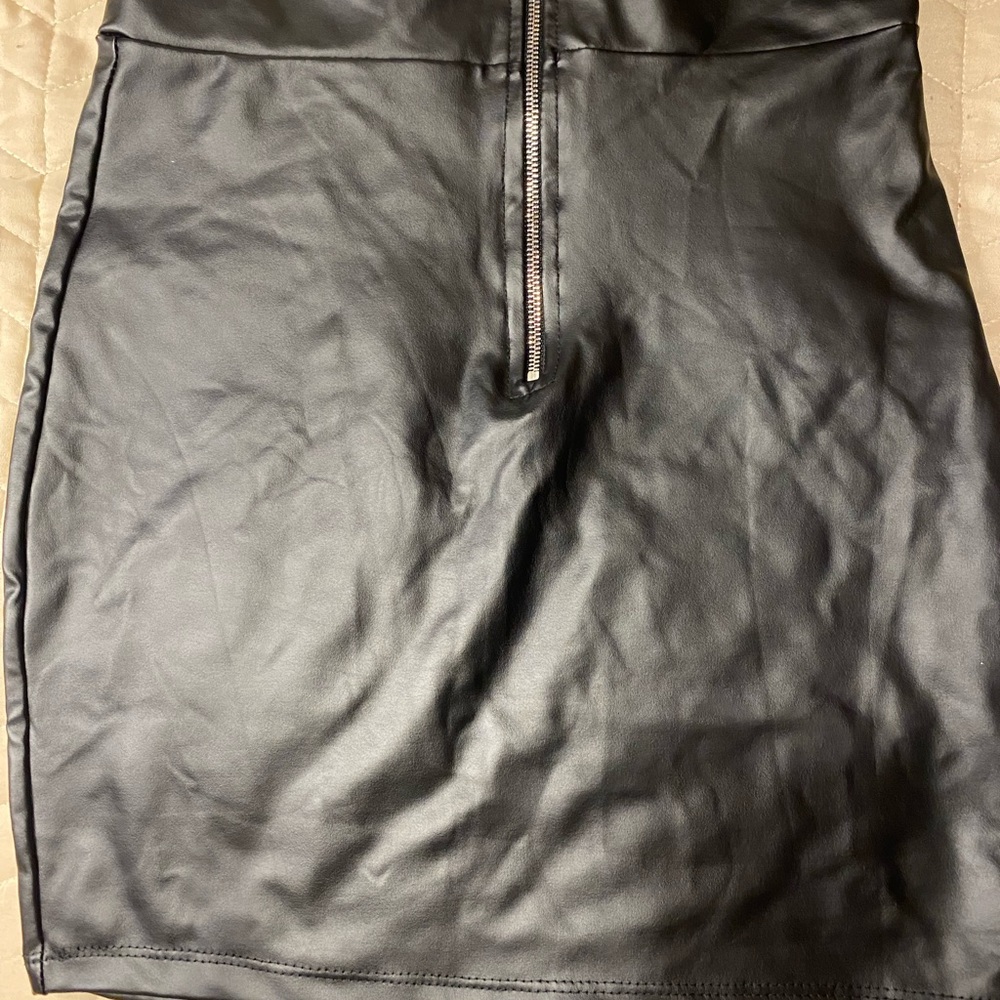 Black Leather Skirt